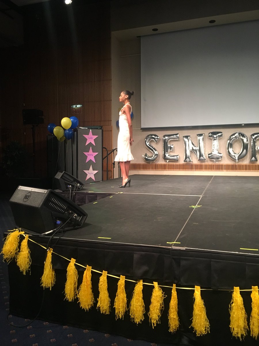 ICClassOf2018's tweet photo. Next challenge: formal wear! Fun fact: Senior Dominique is graduating a year early! https://t.co/l0LZBe3sIK