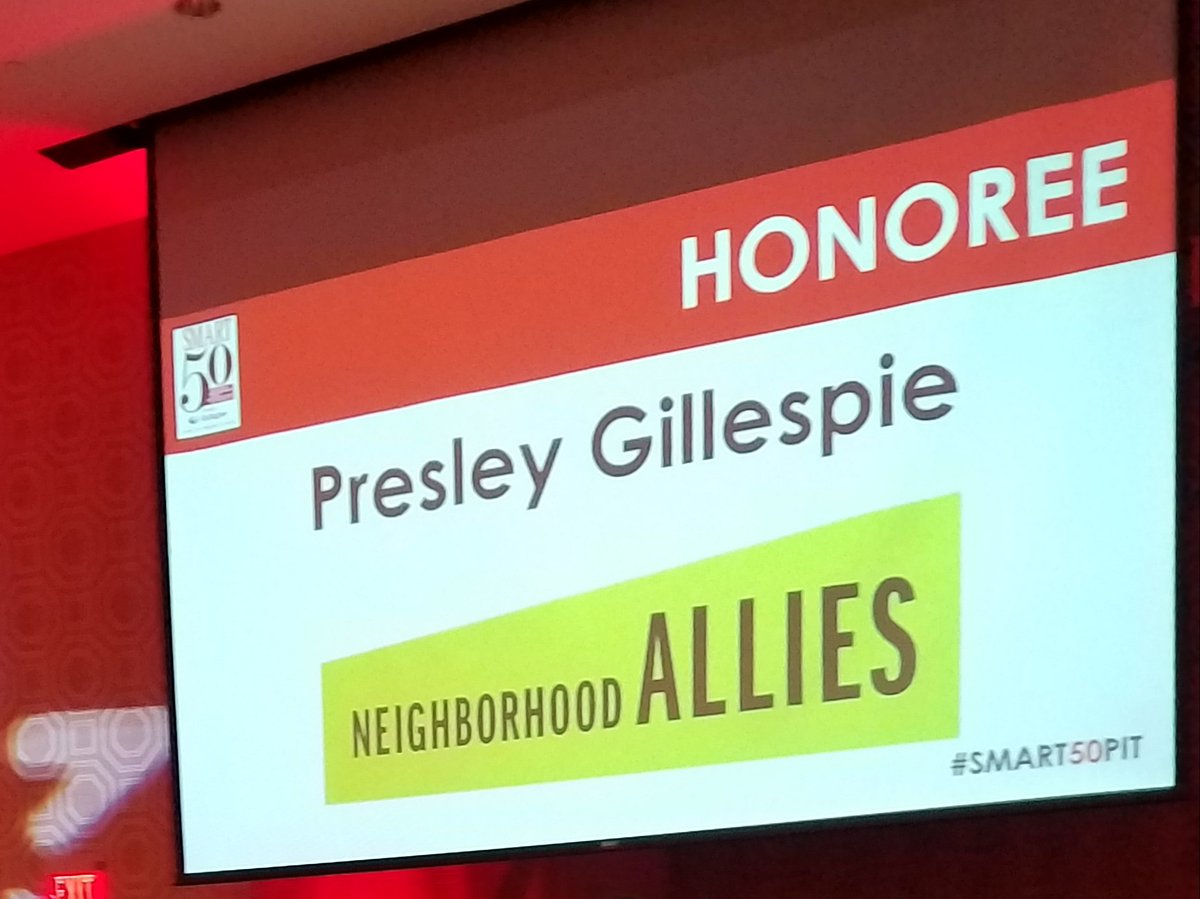 Pres212's tweet photo. Excited and humbled to be recognized and honored by #Smart50Pit @Smart_Business tonight! #LetsBeAllies. https://t.co/QDHi3YGk6h
