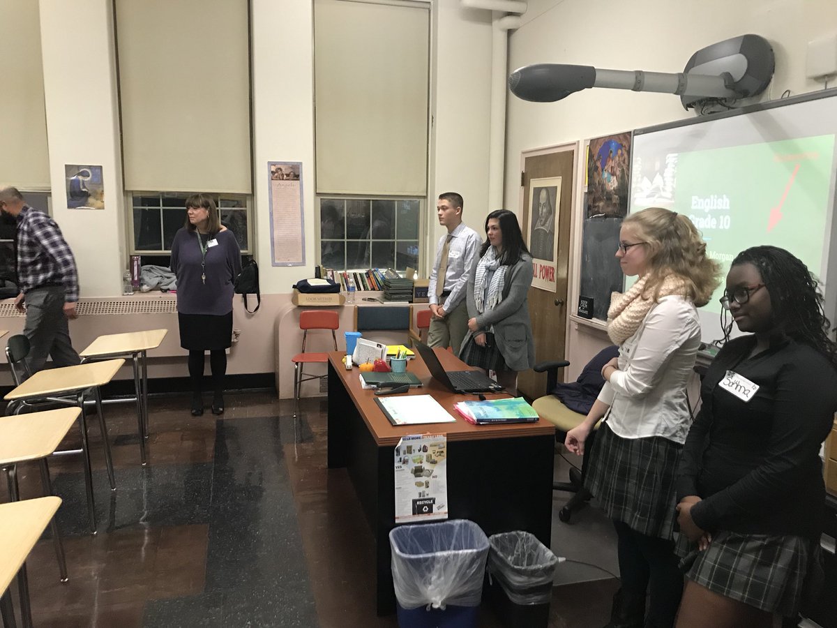 MatignonHS's tweet photo. The Theology, History, English, and Foreign Language departments put on excellent presentations! #MHSOpenHouse #ApplyToMatignon #ExpectExcellence https://t.co/IzrYorjXXp