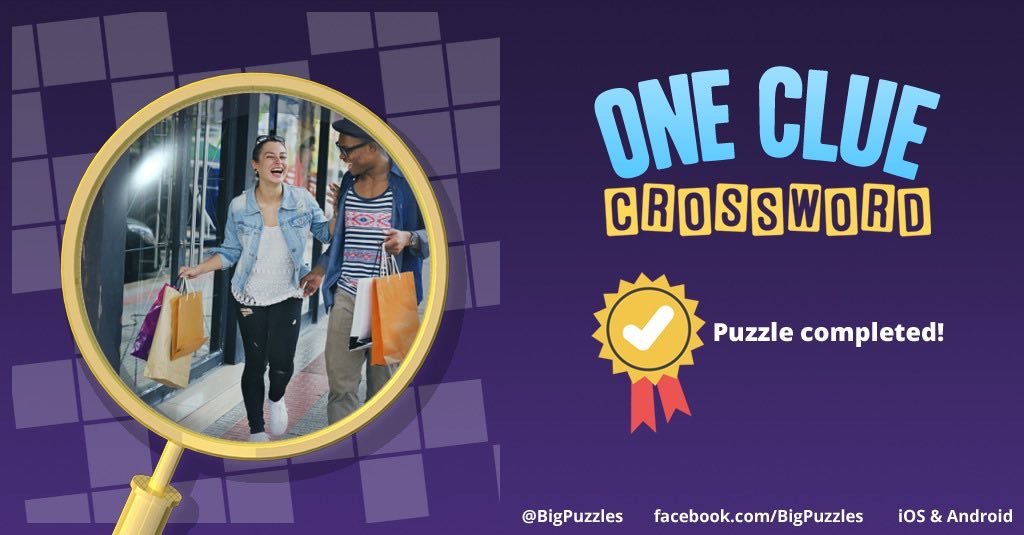 I completed a puzzle in One Clue Crossword. Play now for free!
onecluecrossword.com #OneClueCrossword