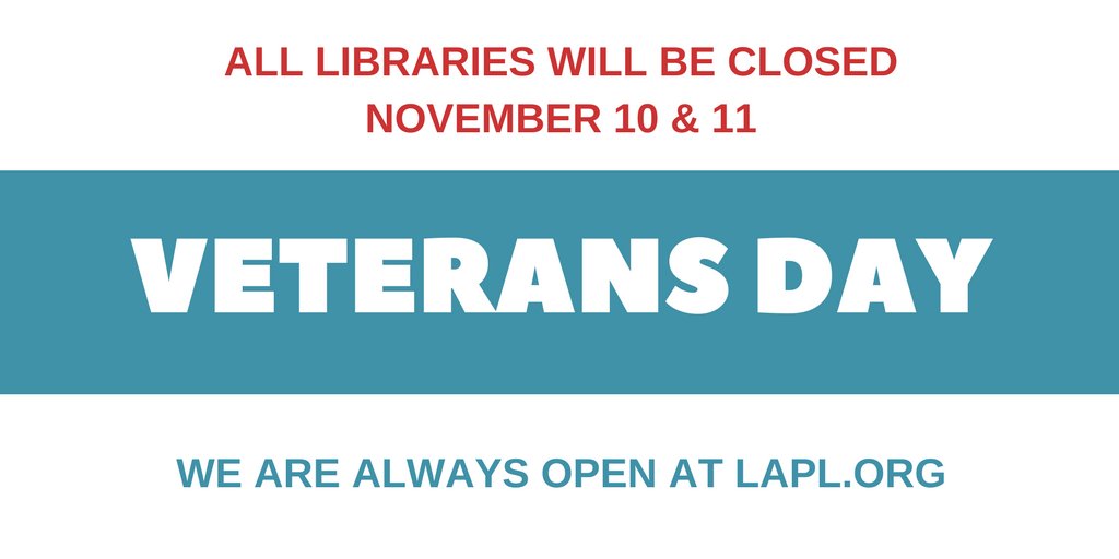 Veterans Day closure