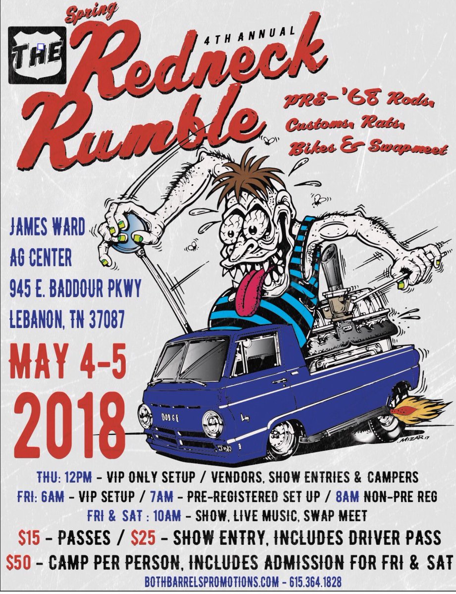GreaseMonkeyAD's tweet photo. Mark you calendars now for the Spring Redneck Rumble. #redneckrumble2018 https://t.co/Zqb9IeBHIc