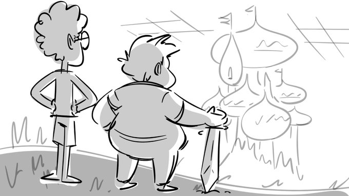 Fun fact! At the end of Sophomore Slump, we originally planned for Alfonso and Ferguson to go to Mewni instead of Marco. There would be no other characters, just Alfonso and Ferguson wondering around an empty Mewni. #SVTFOE #SvtfoeSeason3 