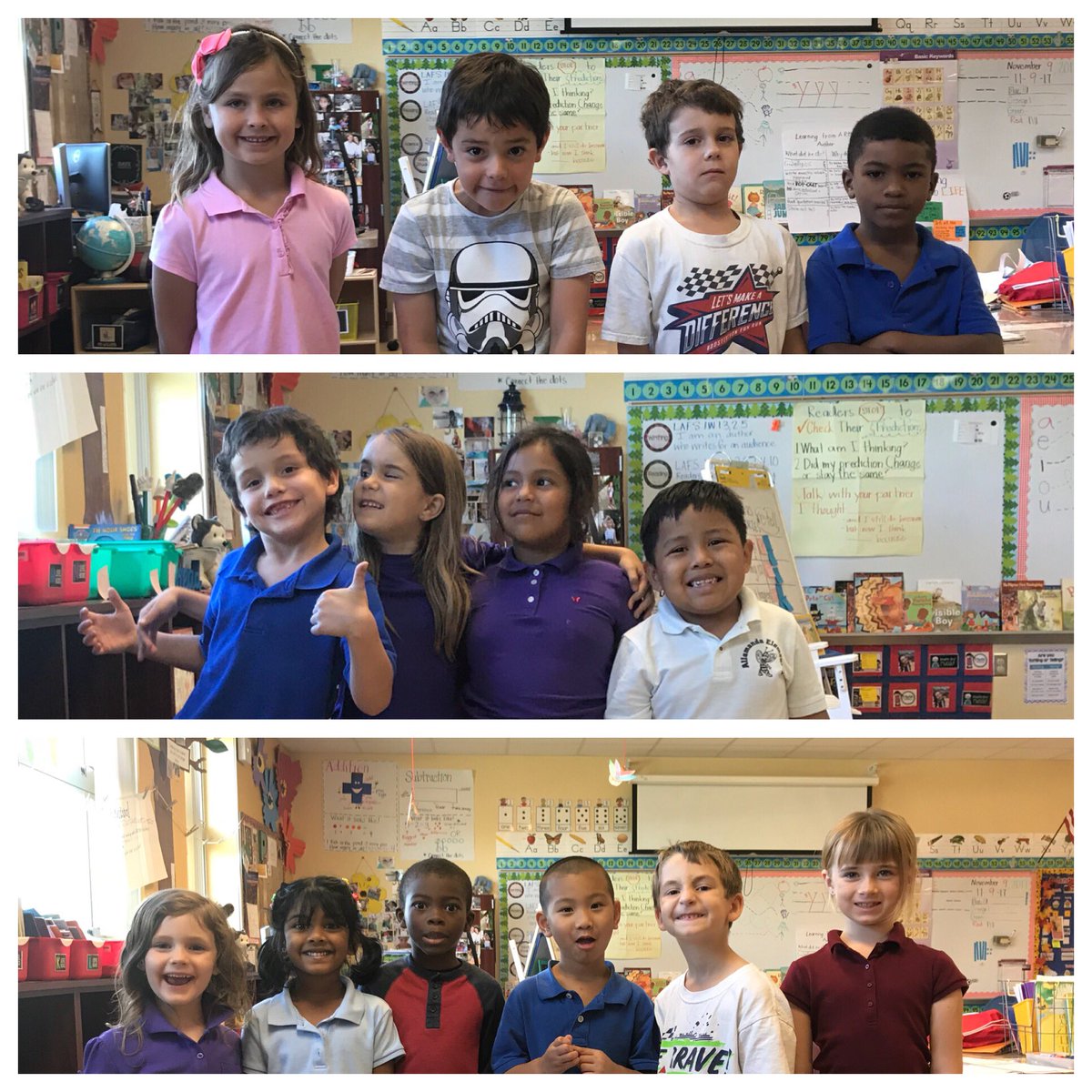 MrsPapandreas's tweet photo. Ordering ourselves shortest to tallest and vice versa as an intro to measurement @AllamandaES firstie math! https://t.co/EMVDcZFDDy