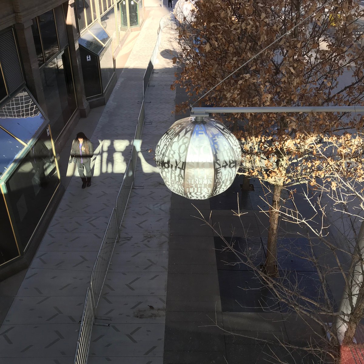 CityMinneapolis's tweet photo. Artist Blessing Hancock's 12 Nicollet Lanterns have been installed on the mall between 6th &amp; 8th streets, across the street from the Light Walk #Mpls #Nicollet https://t.co/UYf1DoDKAI