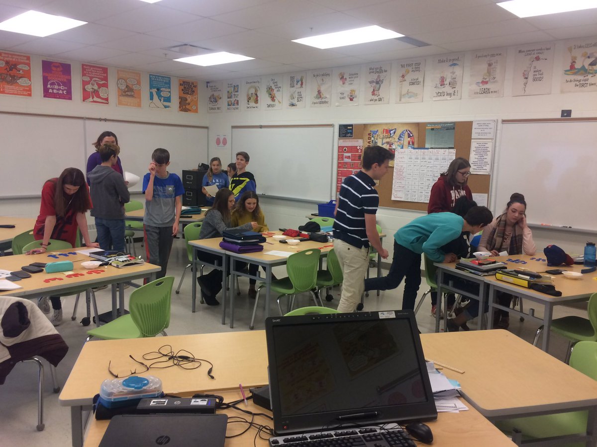 Pattern Challenge..."can you identify my pattern rule"...Ruth Beatty tiles at work...developing linear relationship concepts @RCDSB