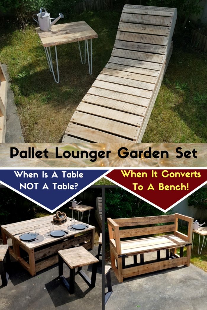 iRecyclart's tweet image. Diy Video Tutorial: Convertible ... : bit.ly/2m9GPYX - #DiyVideoTutorial #PalletBench #PalletChair #PalletLounge #PalletLoungeSet