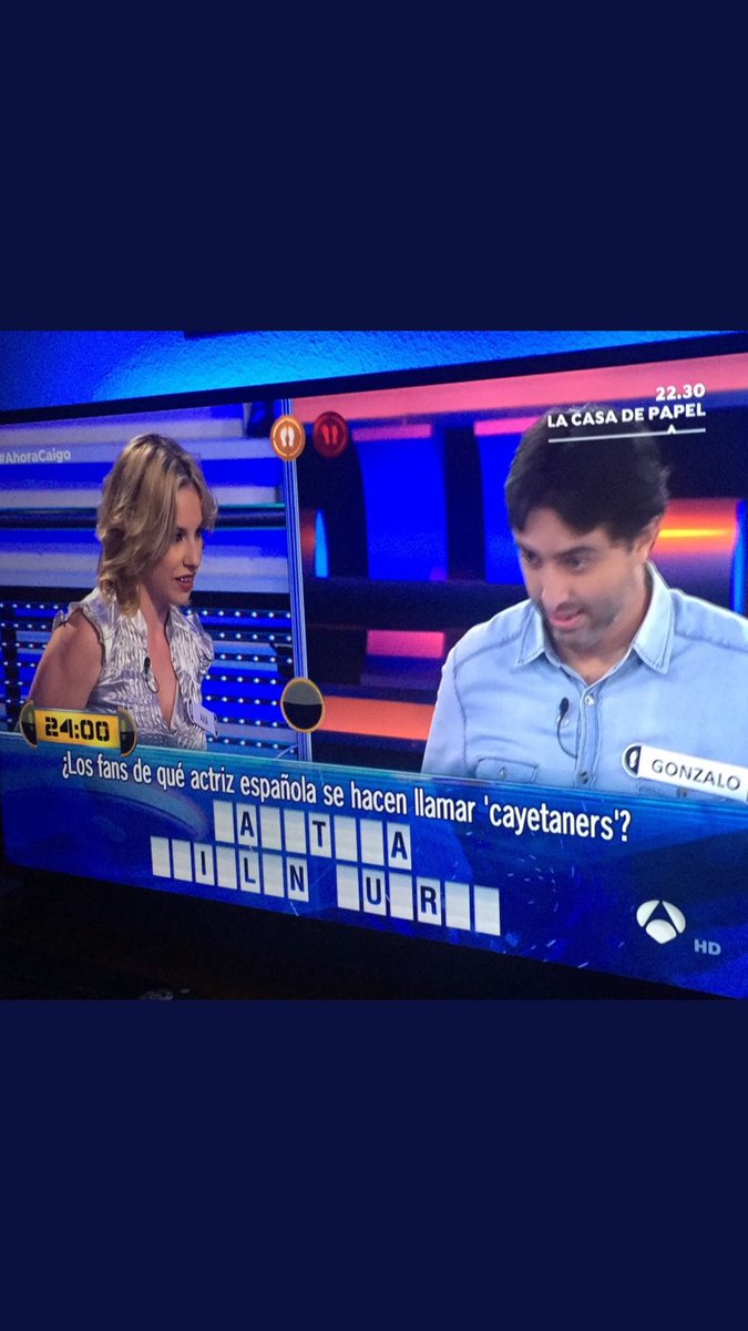 Perdonadme pero esto es muuuuuuy grandeeeeeeeeee!!!!! Hoy en #AhoraCaigo !!!!! Muero de la emoción!!❤️