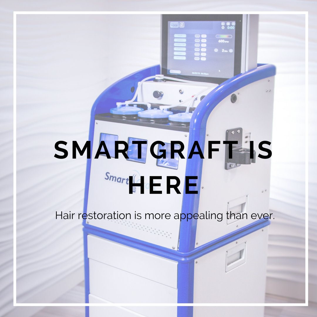 We are pleased to offer SmartGraft in Canada. Learn more bit.ly/2zJxnRU #SmartGraft #hairgoals #hairloss #hairtransplant