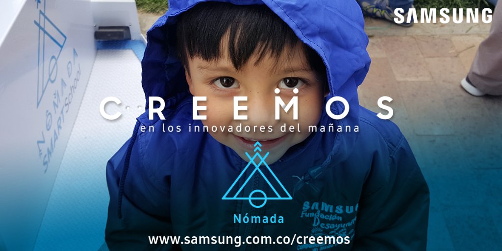 Creemos en un mejor futuro para los niños y con Nómada llegamos a los lugares más remotos para apoyarlos en su educación. #JuntosCreemos Conoce más de nuestro compromiso social en samsung.com.co/creemos/