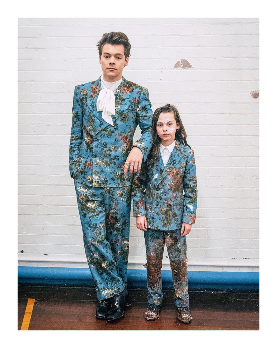 Harry_Styles in a custom #Gucci floral 