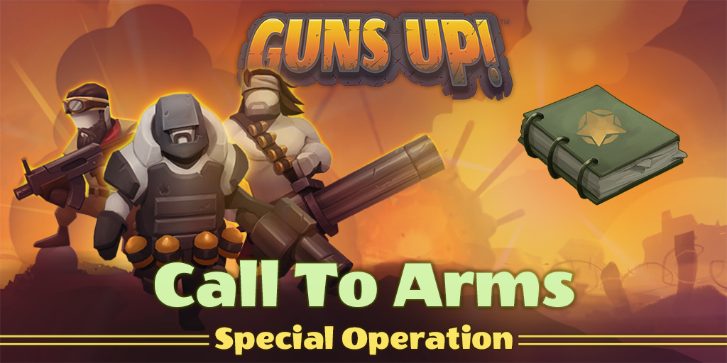gunsupgame's tweet photo. Attention soldiers! 🆕SpecOp: Call to Arms kicks off on 11/10 @ 12pm PST! Earn a Rare Card Pack for every Lvl Up! Come and get 'em! @SonySanDiego @valkyrieent https://t.co/PoaC6DxSYq #GUNSUPgame #SpecOps #PS4 #Steam https://t.co/ApesRhPGIv