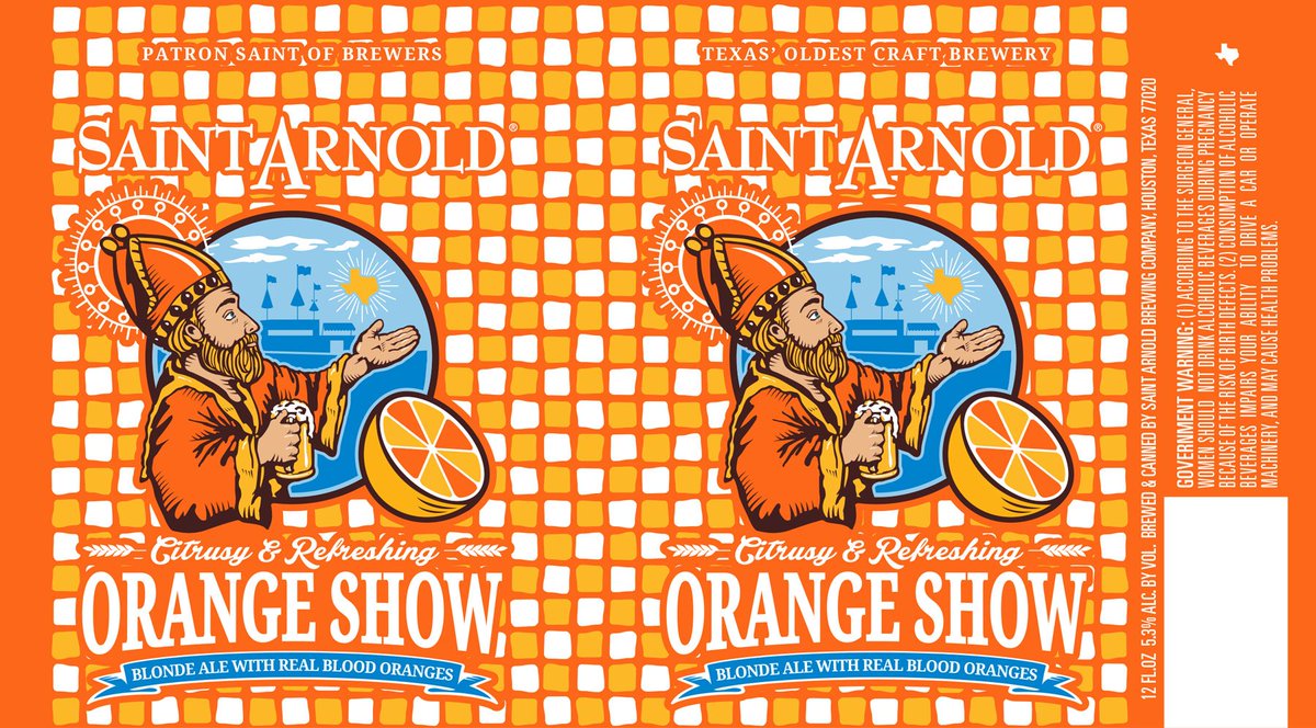 Orange Show, by <a href="/SaintArnold/">Saint Arnold Brewing Company</a>, is coming to cans.