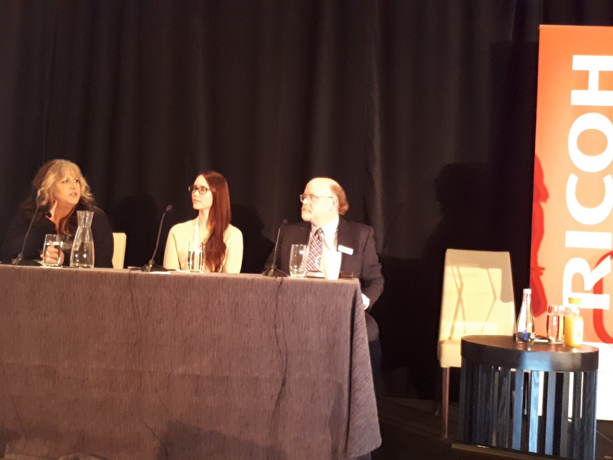 ProfXtian's tweet photo. Yvette Bula, Kate Haririson & John Thacher believe we could use technology to review relevant documents and accomplish better results at a fraction of cost #TIPTO2017 https://t.co/bflJmIvZJx