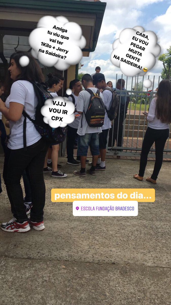 GrupoScreen's tweet photo. Pensamentos do dia na Fundação Bradesco em Gravataí... #VemSaideira #1Kilo #JerrySmith #UltimosIngressos https://t.co/EOVNsJVbSl