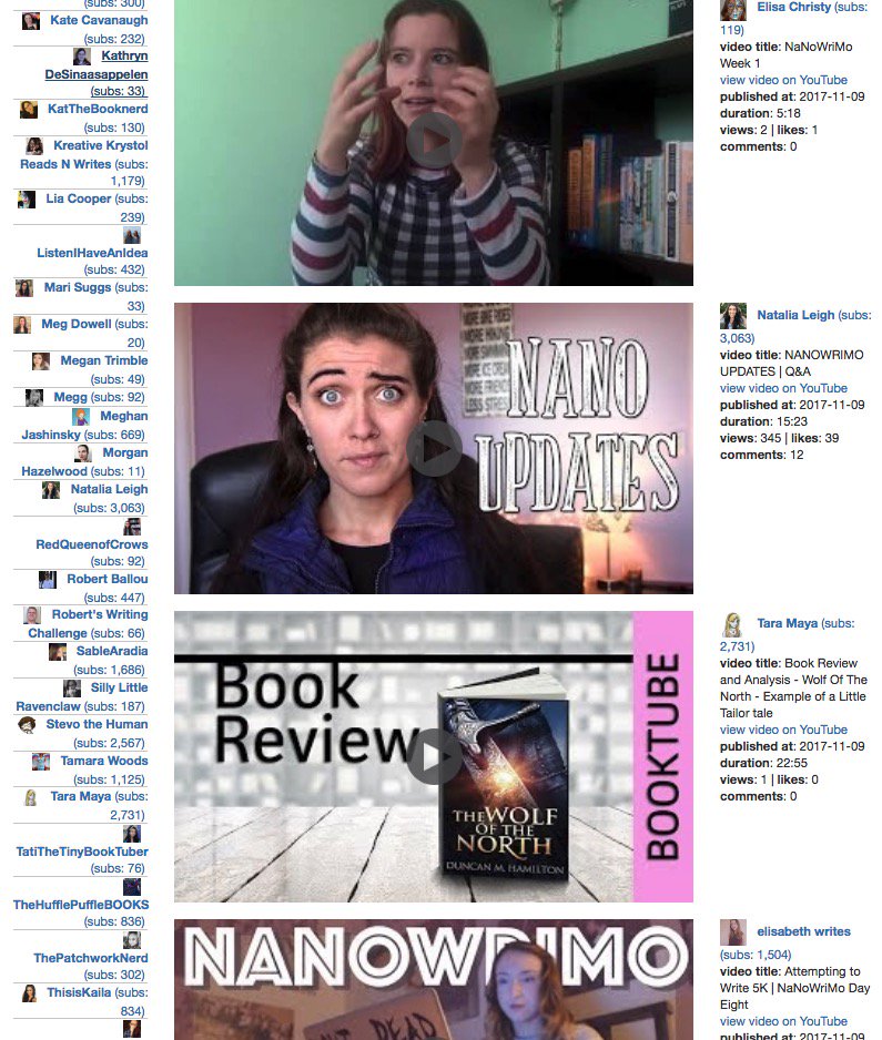 cdragon_yt's tweet photo. find #NaNoWriMo2017 vids/channels to watch: https://t.co/ZEZrFN6Q0L

and login and tag your yt channel... https://t.co/YDtMYvPPae