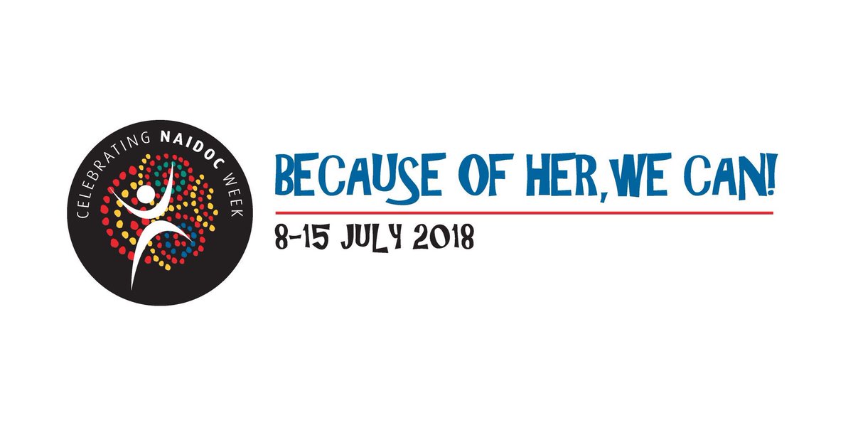 tobyadams_'s tweet photo. I love how everyone is embracing the #NAIDOC2018 theme! As someone who has been raised by strong women, both black &amp; white, I can’t wait to continue honouring &amp; celebrating everything they do for us! ‘BECAUSE OF HER, WE CAN’ https://t.co/roJVCYVkk1