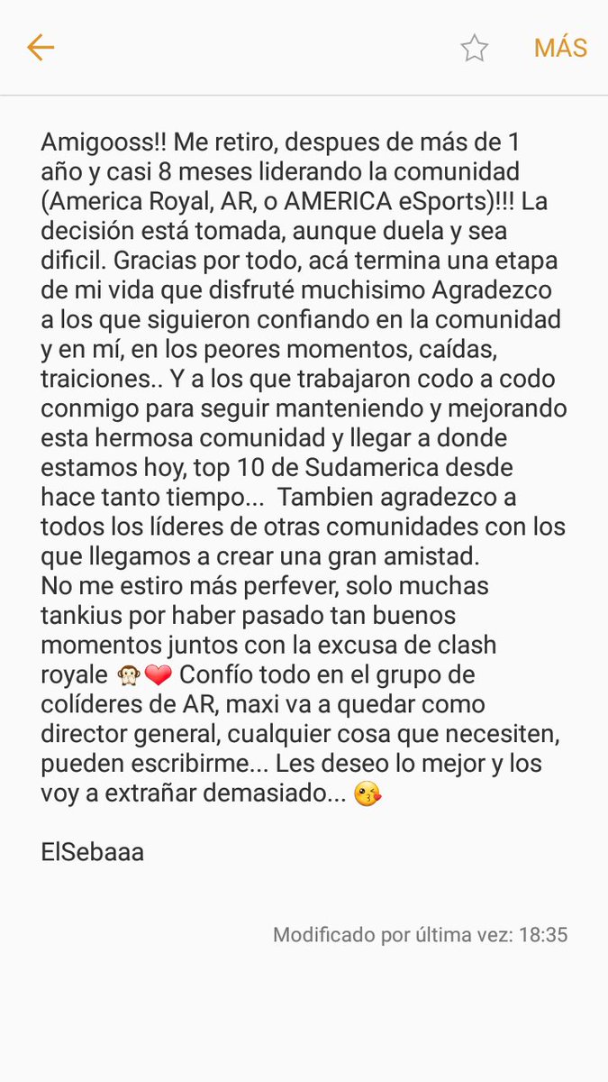 PSeeba's tweet photo. Dejo esto por acá para los que quieran leerlo. 

Gracias por todo! 😢😙 https://t.co/Lz7SD0v2j6