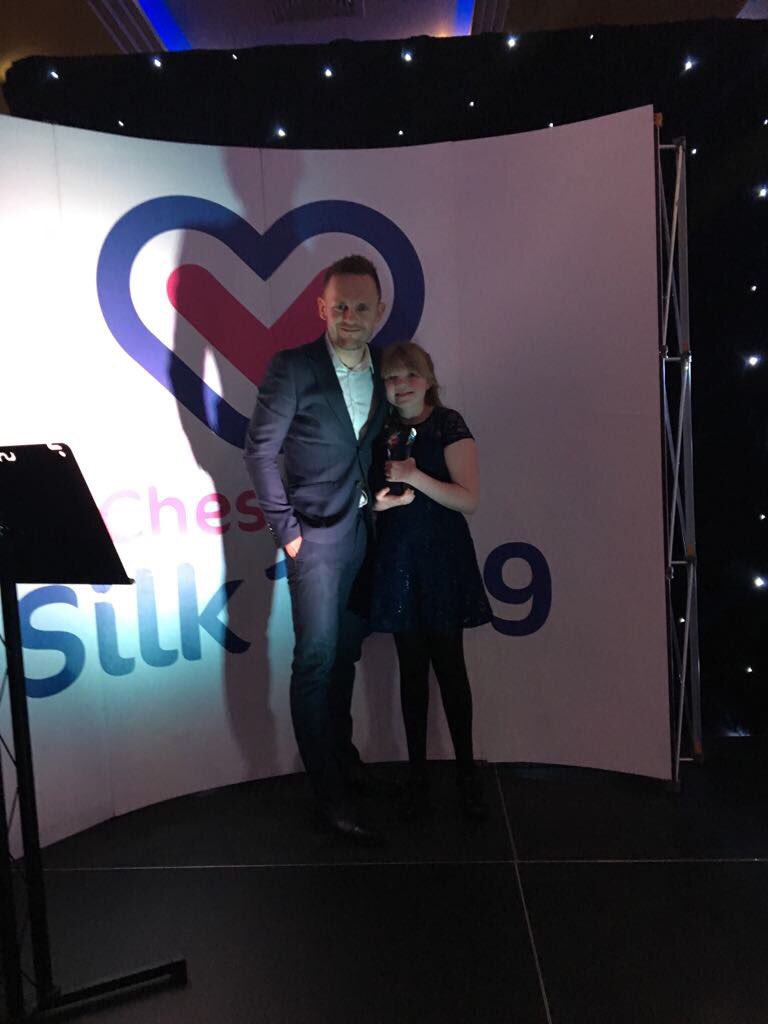 Congratulations to Bethany Glover winning Champion Child of the year award! #CheshireLocalHeroAwards2017 #ChangingEducation  <a href="/CheshireEast/">Cheshire East Council</a> <a href="/Crewe_Hall/">Crewe Hall</a>