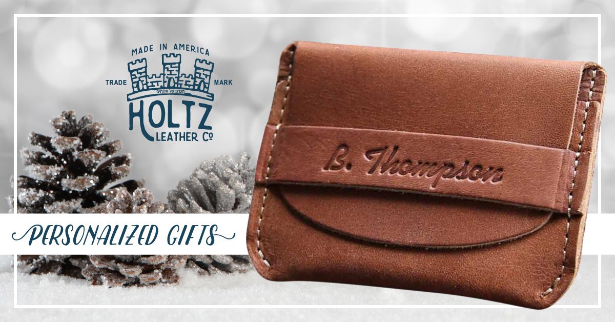<a href="/HoltzLeatherCo/">Holtz Leather Co.</a> has a #personalizedfineleathergift for every name on your list. Find #giftsforhim, #giftsforher, #stockingstuffers, and unique #secretsantagift ideas that will keep them guessing. See our selection at holtzleather.com