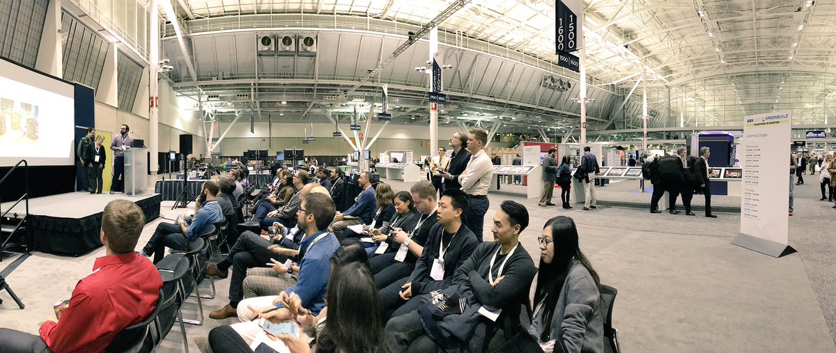 AtwoodPeter's tweet photo. @MicrodeskInc is up first at #ABX2017 #Greenbuild #DesignTechThrowdown https://t.co/FNorVDLN4z