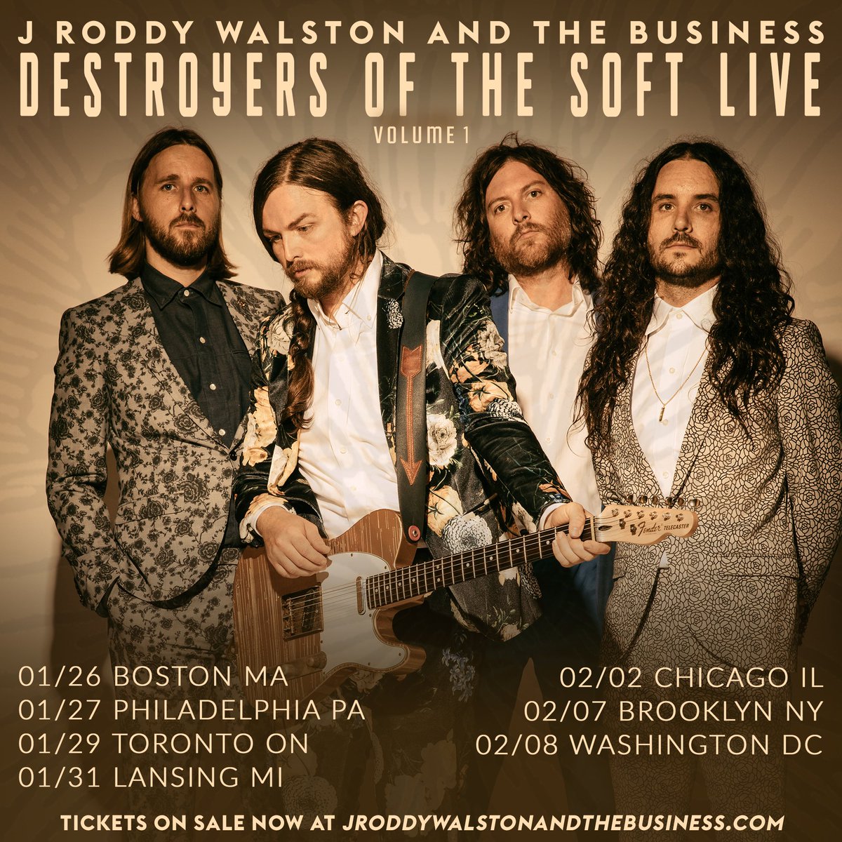 JRoddyBusiness's tweet photo. ⚡️ TOUR ON SALE NOW ⚡️
https://t.co/iw3J8UDnTY
Volume 1 of JRWB's Destroyers of the Soft Live 2018 Tour is now on sale*. RT for a chance to win tickets to the show of your choice

*NYC goes on sale at 12pm EST https://t.co/riRYYMCNPB
