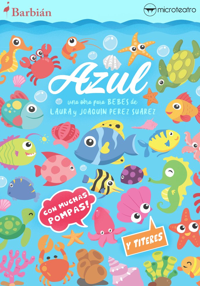 microteatro's tweet photo. ¡Descubre el teatro para bebés de la mano de #Azul este fin de semana en #Microteatro! #MicroAzul https://t.co/YandyXzeGx