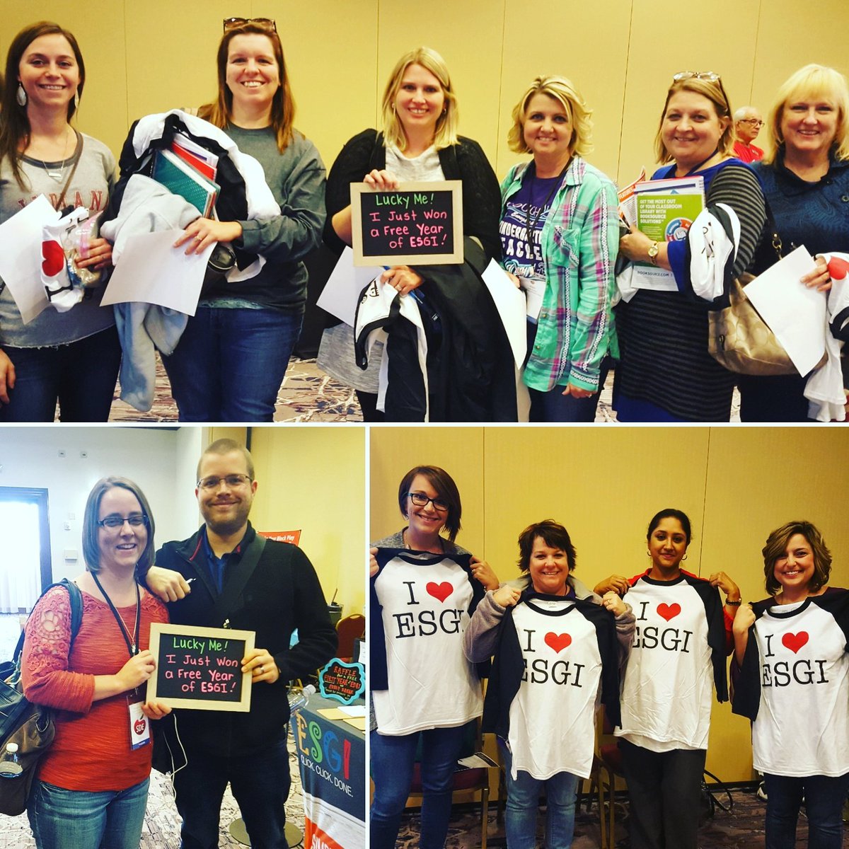 esgisoftware's tweet photo. We're having a blast out here in Indianapolis at the @SDE4Educators Kinder Conference. Look at all of these happy teacher faces! 😀 https://t.co/qXjXGWeUHB