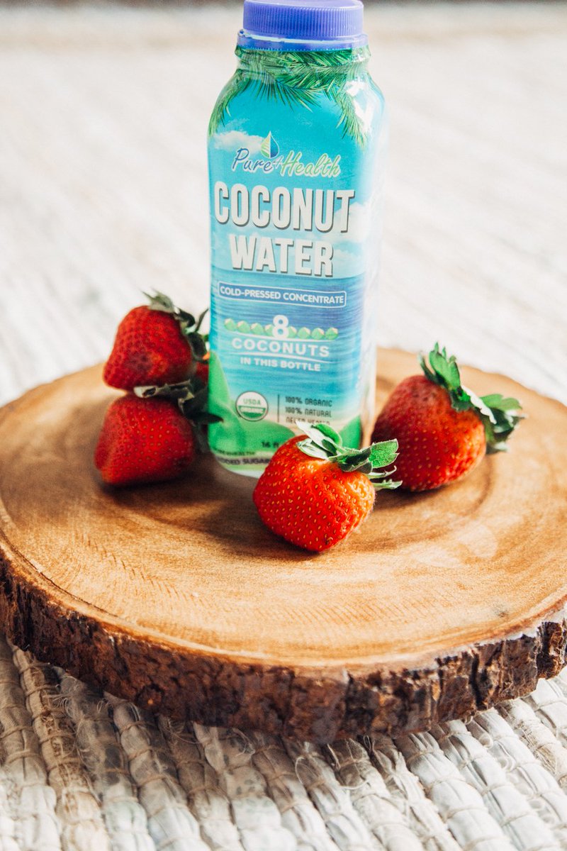 One of our favorite things to mix in our coconut water is strawberries! What is your favorite?