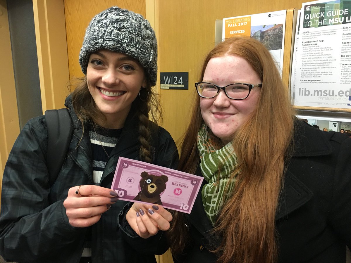 Look what we found at our study group meeting in the library!! <a href="/MSUMuseumBear/">William B. Bearows</a>