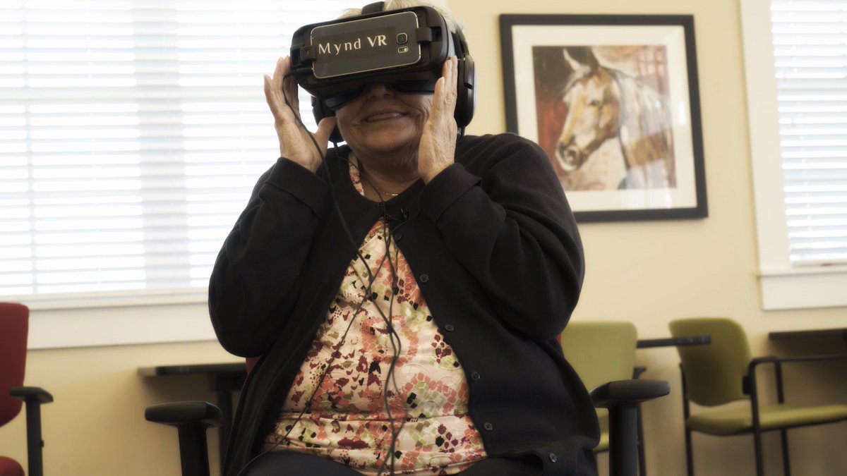 MyndImmersive's tweet image. Music is a powerful way to trigger personal memories. That’s why some of our original virtual reality content takes older adults to a night club filled with the sounds of “New York, New York." Check out the video on @YouTube: youtu.be/_ybALH6qsoo #VirtualReality #Happiness