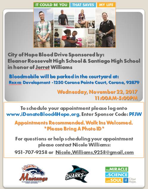 Please share and sign up to donate to in honor of my brother, Jerret Williams iDonateBlood4Hope.org Sponsor code: PFJW