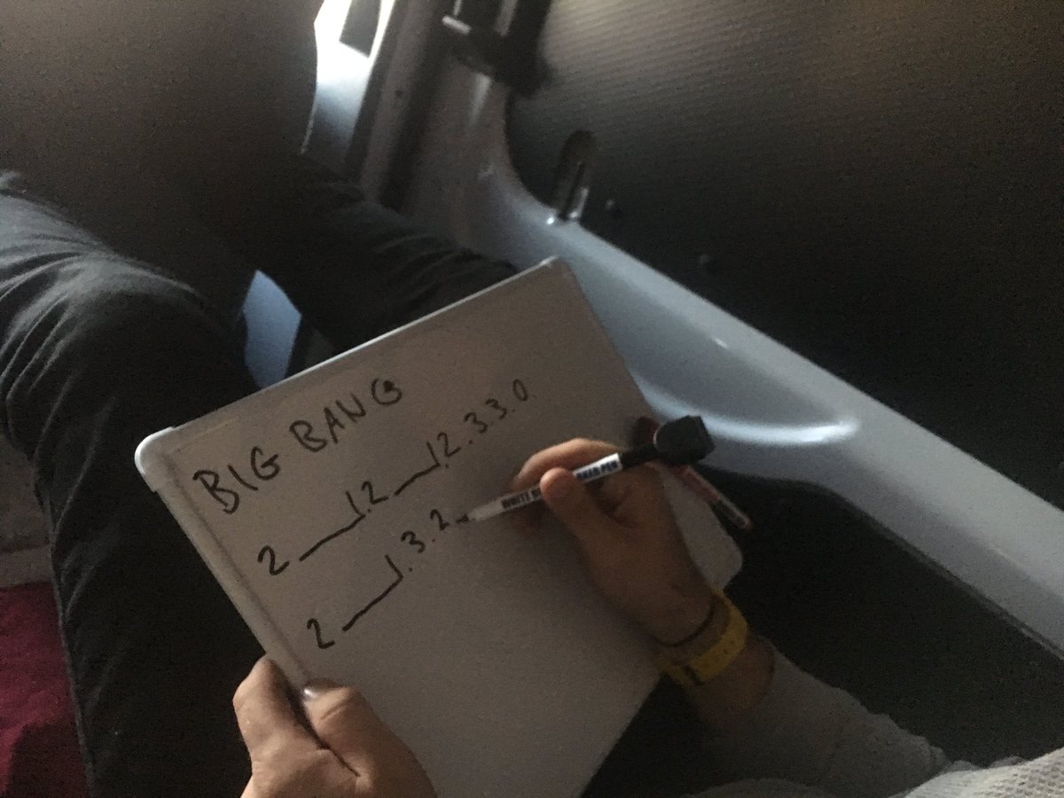 Indianapolis, IN you’re up. 

But first here in the van not only are we a band, we also like to figure out relative and scientific theories. Here is a capture from our study on the Big Bang
- Rival Choir, the band