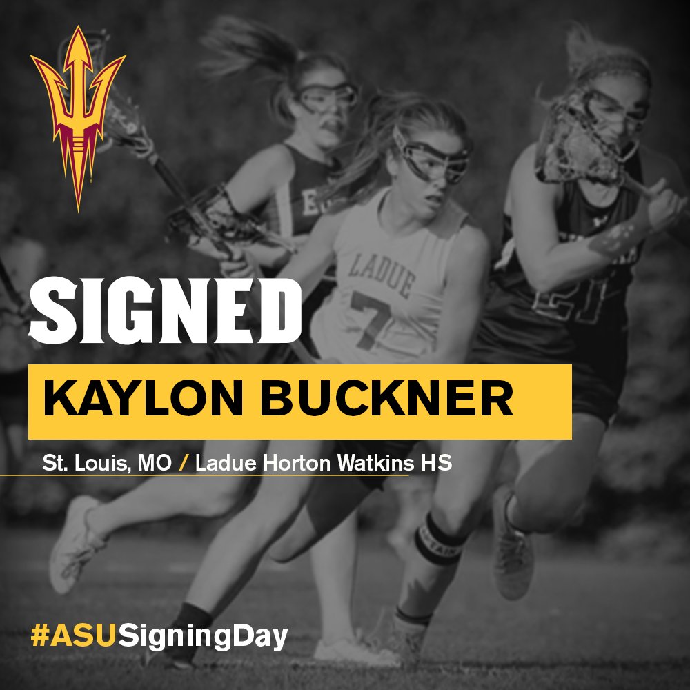 SunDevilWLax's tweet photo. π’ JUST IN π’
We've added two new Sun Devils to our 2018 signing class! Welcome @kaylon_buckner & Paige McGlothlin! π #ForksUp #ASUSigningDay https://t.co/9gk3foTujk