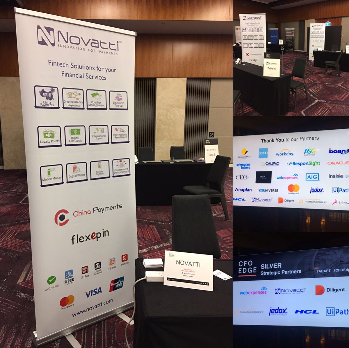ChinaPayments's tweet photo. #ChinaPayments #Novatti spotted at the #CFOEdge 2 day conference in Sydney!  We are so excited to be providing innovative #fintech solutions and engaging with 90+ CFOs 👏 @ADAPT_Ventures #ADAPT #payments https://t.co/KrDjq8K6TW