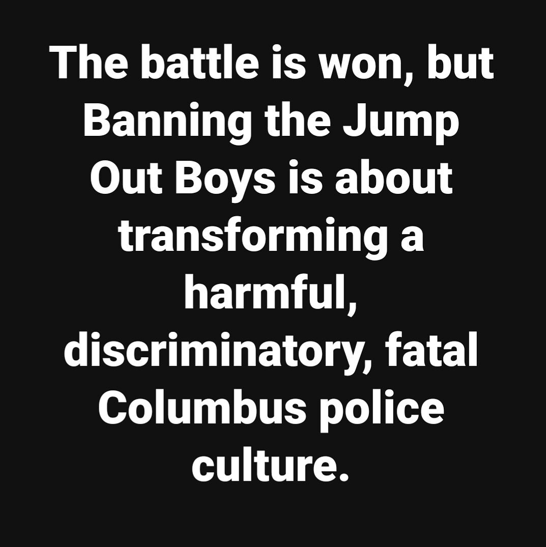 OhioPJP's tweet photo. We do this for Henry Green, Kawme Patrick,Tyre King,Jaron Thomas,DeMarko Anderson, Kareem Ali Nadir Jones,Timothy Davis,Trae Darson,Deaunte Bell, &amp; all lives victimized or lost to Columbus Police. #ForBlackAndBrownFamilies
#BanTheJumpOutBoys #OrganizeCBUS #RestoreCbus #CBUSForAll https://t.co/Wd0VDF0Eaa