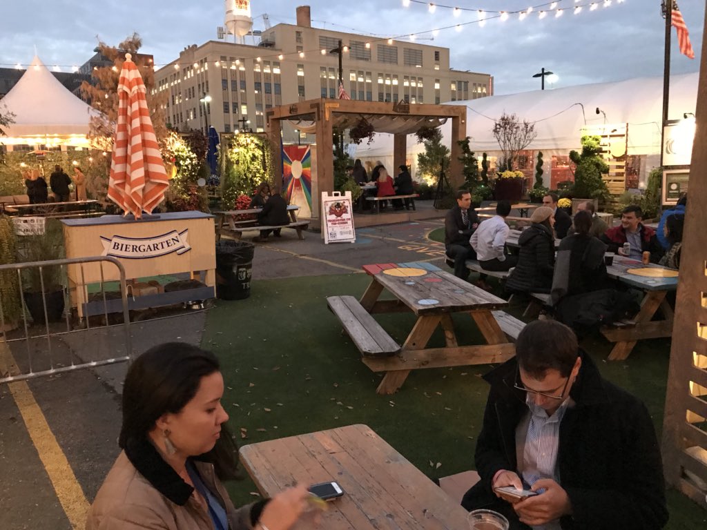 JakesJournal's tweet photo. @WundergartenDC @larissvon @dcardiel22 @LeahCoyle10 @lwwarfel @jackie_smith @tommymc7 @dferrari @AllieTWest83 @a_caramenico @vharttsalinkas Very cool spot a block away: @WundergartenDC, an outdoor Biergarten in November! Join us, #PRDailyConf friends! https://t.co/4bfYChDqiU