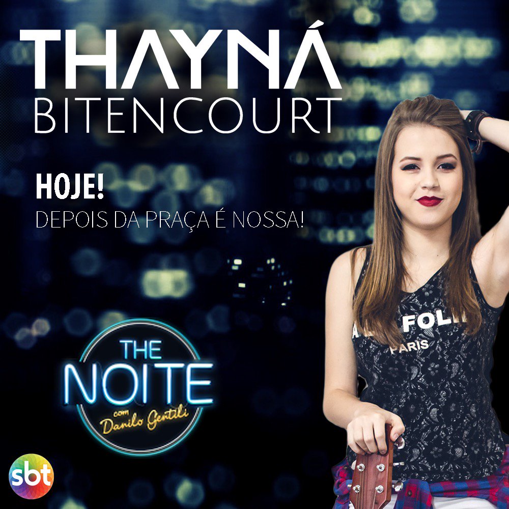 Thayvideos's tweet photo. Hoje nossa loira estará no @TheNoiteOficial , não percam !!!❤ https://t.co/mlsJfeZ5oq