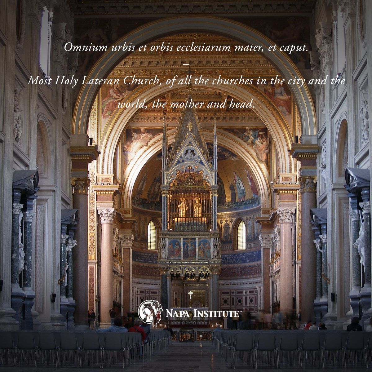 NapaInstitute's tweet photo. Today we celebrate the Feast of the Dedication of the Lateran Basilica in Rome. The Basilica is the Pope’s Cathedral, which bears the title “the mother of all the churches in the city and in the world – and their head. #lateranbasilica #stjohnlateran #romechurch #napapilgrimage https://t.co/vdRJVZTMF7
