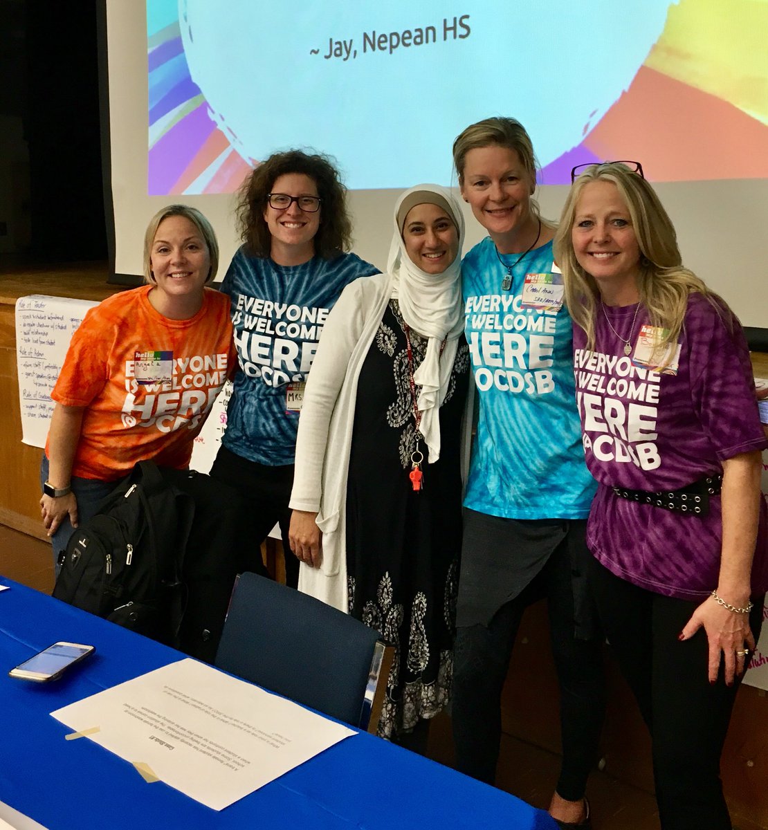 codavison's tweet photo. Safe and caring educators at the Rainbow Youth Forum today. #RYF17 @OCDSB_Students @OCDSB @BurrowsCarolann https://t.co/Lo2QSXEurB