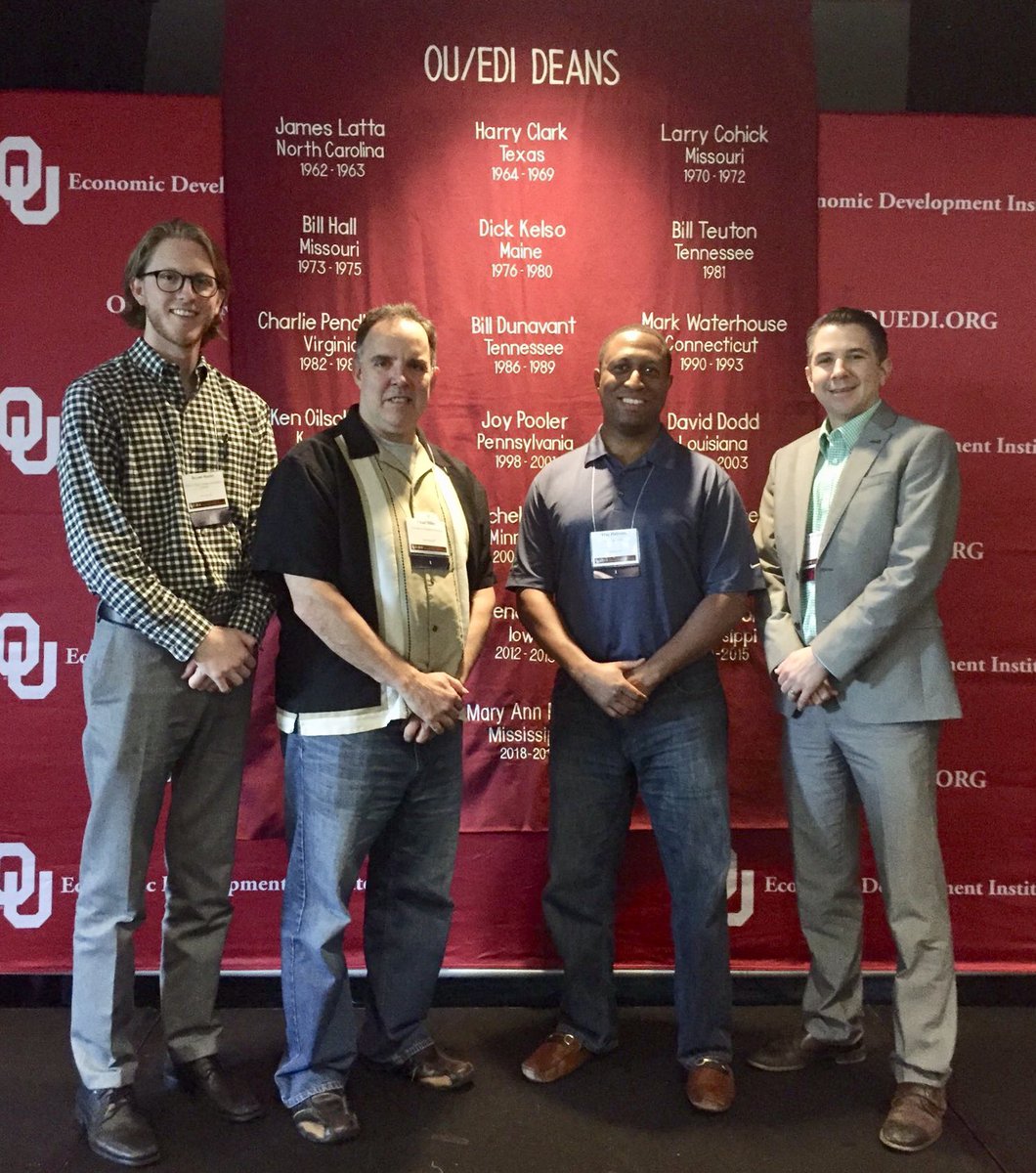 TrayHairston's tweet image. With some really good #EconomicDevelopers at @OU_EDI #EDI