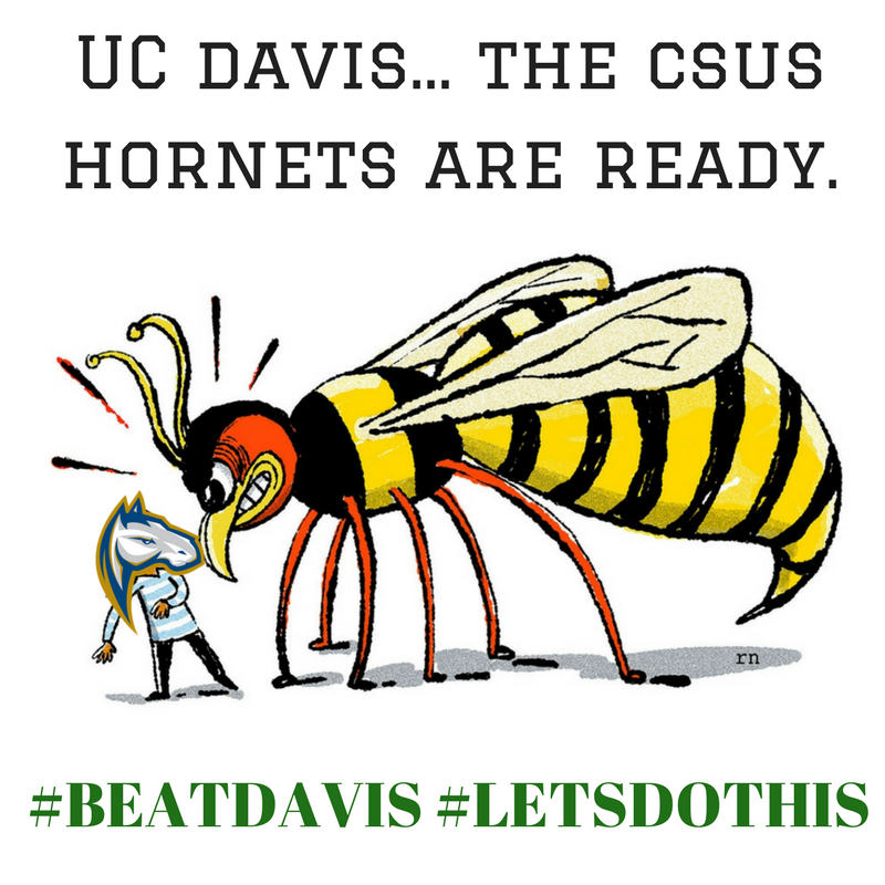 Zzzzzzzzz hear that UC Davis?! that's the swarm coming for you.....#causewayclassic #sacstate #stingersup #feartheswarm