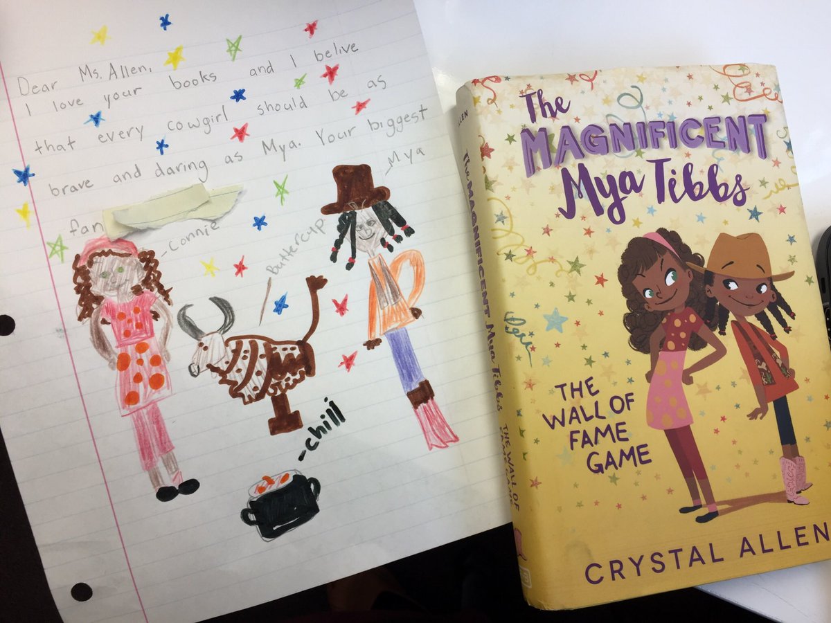 teachpluralism's tweet photo. Rave review for #MyaTibbs Book #2 by @rcpjallen. Every cowgirl should be as brave + daring as Mya! #tcrwp #3rgrade https://t.co/X3Oz3P8qbs