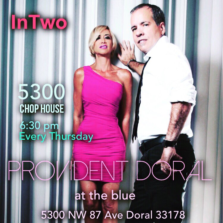 intwoduo's tweet photo. This and every Thursday @intwoduo playing @chophouse5300 at @providentdoralattheblue come join us to wine and dine with the best musical duo in town !!! #doral #miami #duo #livemusic #singers #singerslife #keyboards #ilovemyjob #goodtime #freinds #music https://t.co/c965dXnTga
