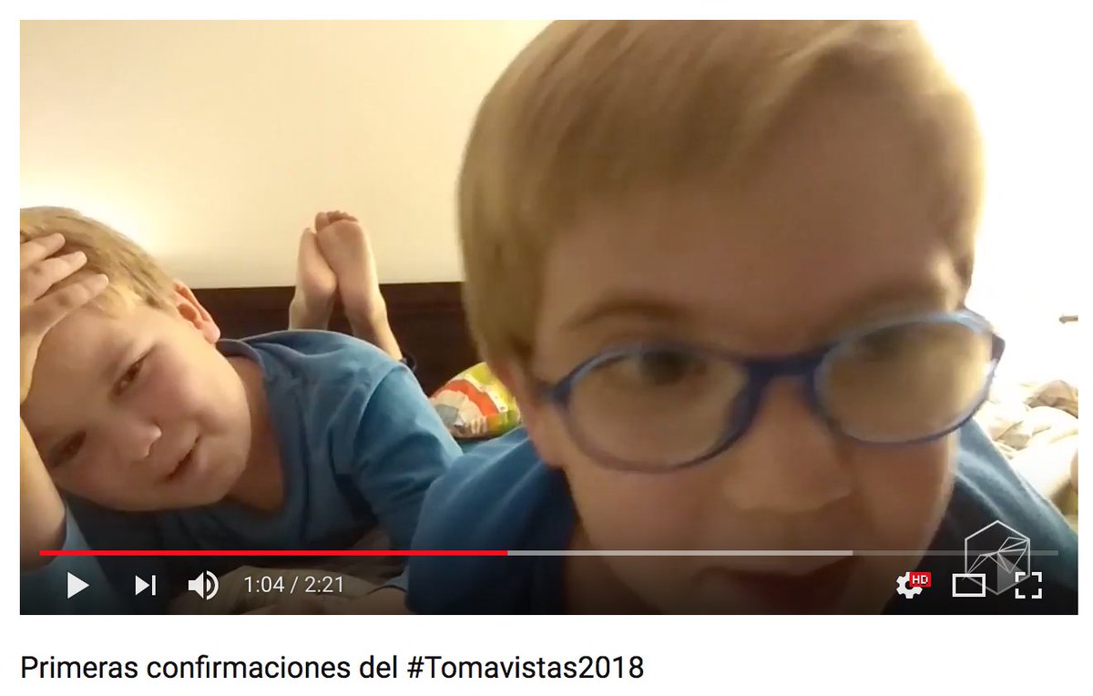 revistaindie's tweet photo. Nuestros #MiniReporteros analizan las confirmaciones del @TomavistasFest #Tomavistas2018 😎😊😍♥️ Incluye tomas falsas 😬😬 https://t.co/HGA140Ym68 #NosGustaLaMusica @trincheranews @LaCasaAzulBCN @belakoband @columpioasesino @berritxarrak @novcarminha Musica de @TheSpinWires https://t.co/gJ2GY1Jfqr