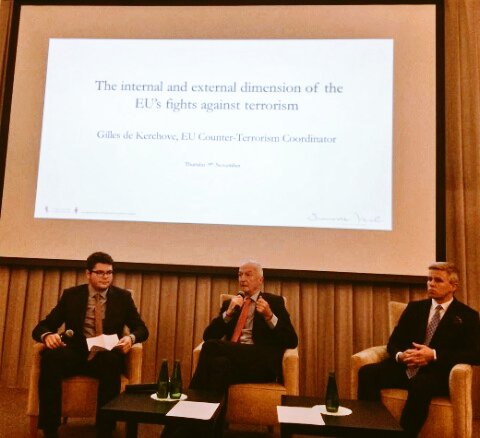 PapyanAni's tweet photo. EU Counter-Terrorism Coordinator Mr Gilles de Kerchove speaks about internal and external dimensions of EU's fight against terrorism #euctc https://t.co/yb6KWrfLjn