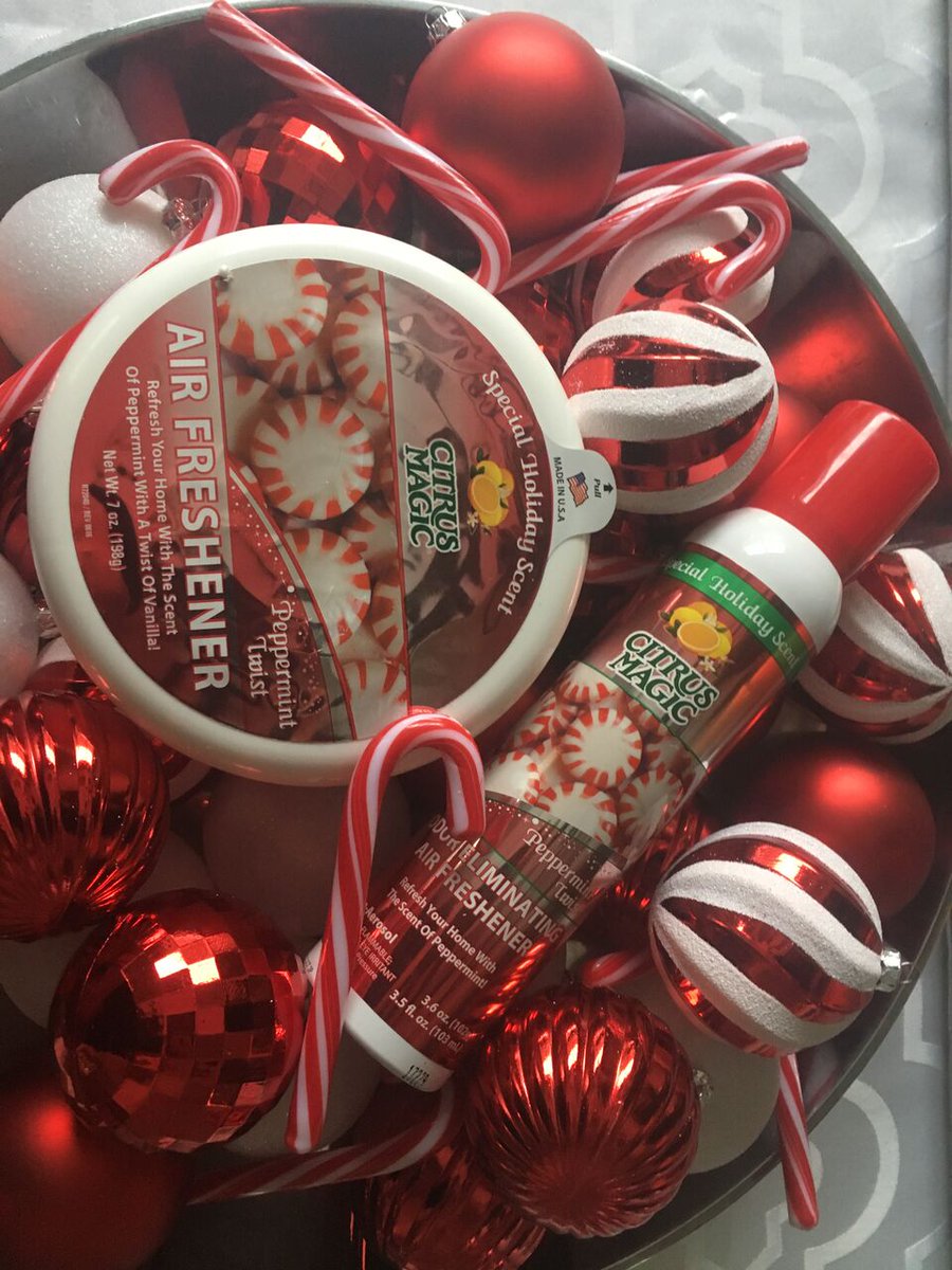 TheCitrusMagic's tweet photo. These beauties are now available @kroger . Keep an eye out for this minty addition to your holidays! #SolidAirFreshener #Peppermint #FreshSmelling #CleanSmelling #AirFreshener #Holidays #holidayseason https://t.co/Q7xf58mhYN