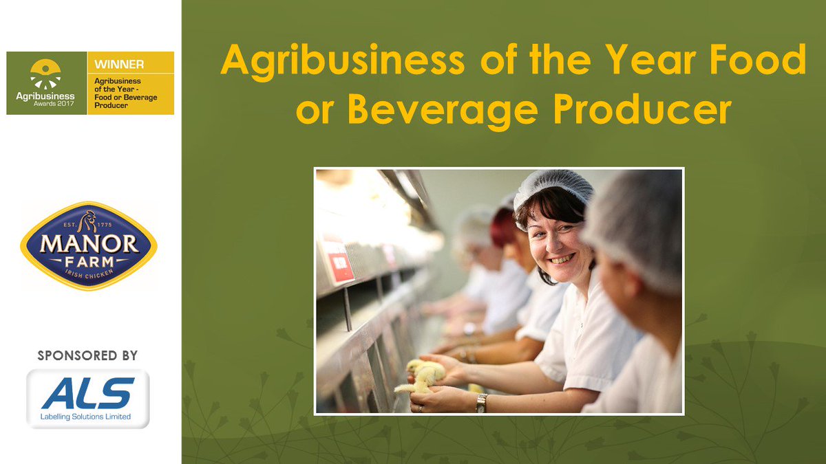 Congratulations to @ManorFarm1775 on winning Agribusiness of the Year - Food or Beverage Producer! #AgribusAwards