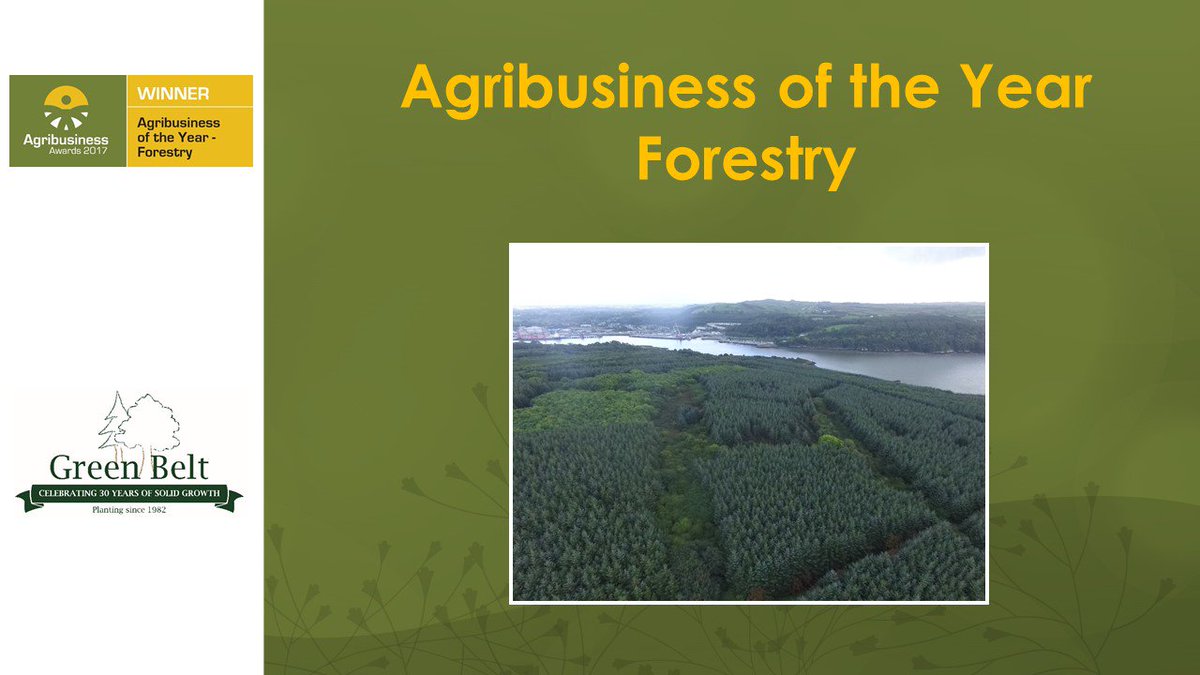 Well done to Green Belt on winning the Agribusiness of the Year - Forestry! #AgribusAwards
