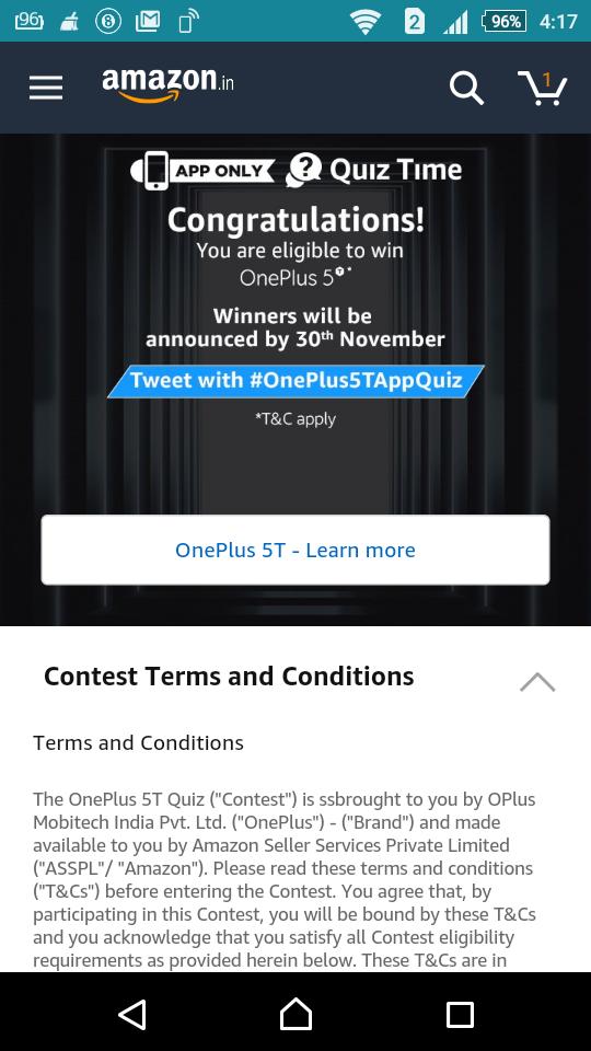 PriyoKing's tweet photo. #OnePlus5TAppQuiz https://t.co/me5IgZ2JDt